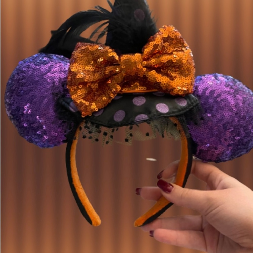 DISNEY Minnie Mouse Witch Ears - Halloween Edition